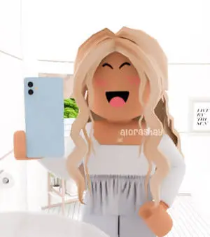 a girl is taking a selfie with a phone