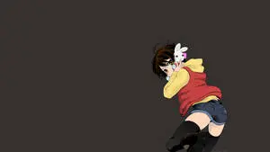 Cute Tomboy With Bunny