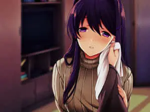 Four Members of Literature Club in DDLC Video Game