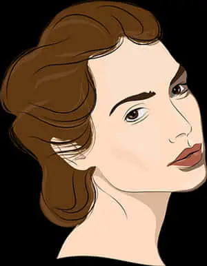 Elegant Woman Portrait Illustration