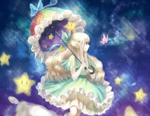 Enchanting Anime Girl in a Serene Setting
