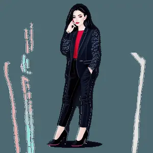 Fashion Girl Illustration PNG 05032024