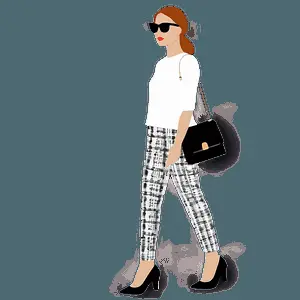 Fashion Girl Illustration PNG bvy