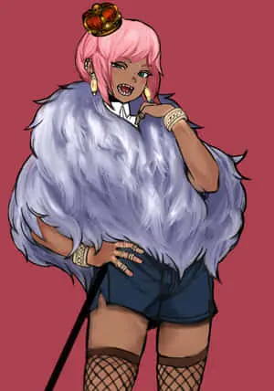 Pink-Haired Femboy With Faux Blazer