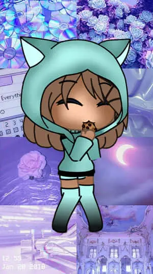 Cozy Gacha Girl In Blue