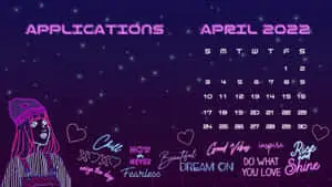 Aesthetic desktop of a lovely girl