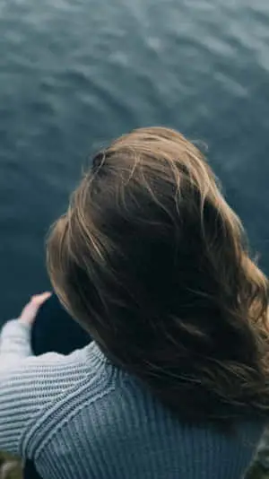 Sea Girl Alone Picture
