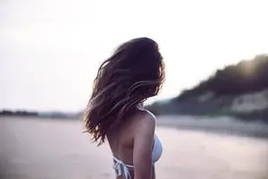 Girl In White Bikini