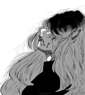 Girl Sketch Sad PFP