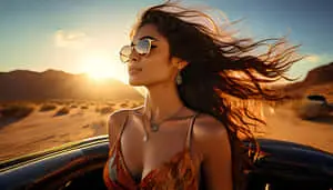 Girl with long hair