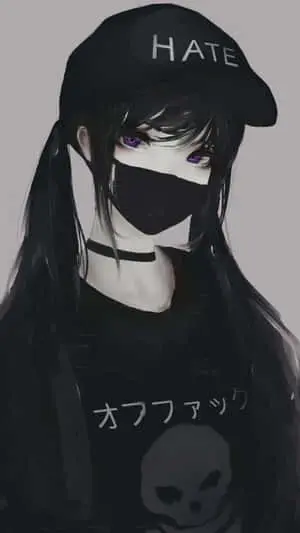 Girl With Pigtails Dark Aesthetic Anime Pfp
