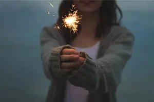 Celebrating a Special Occasion with a Sparkler