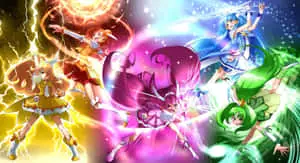 Glitter Force Showing Powers
