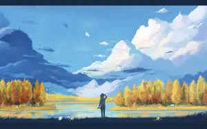 Google Anime Facing River