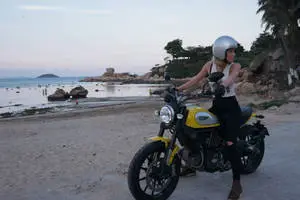 HD Girl And Ducati Scrambler