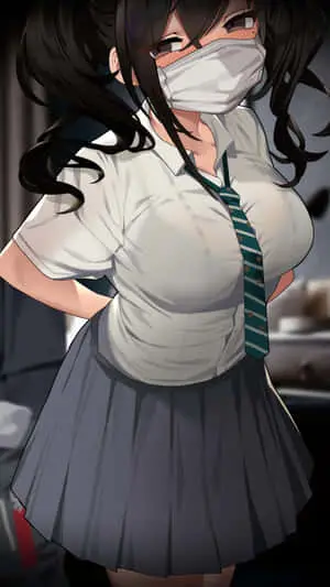 Hot Anime Girl Uniform Mask