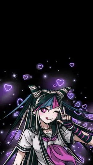 Ibuki Mioda Hearts Danganronpa PFP