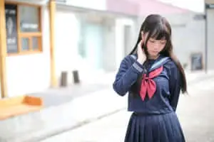 Japanese School Shy Girl
