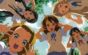 K-on Girls With Student Uniform