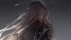 Long-Haired Depressed Anime Girl 
