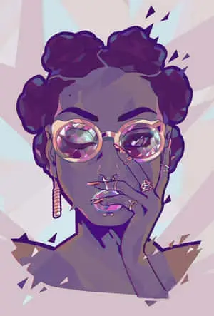 Melanin Girl Abstract