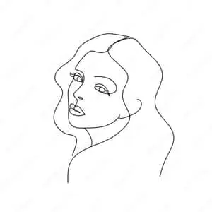 Minimalist Outline Of Woman Pictures 