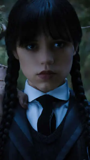 Mysterious Girl With Braids Dark Backdrop.jpg