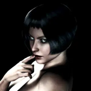 Mysterious Girlwith Black Hair