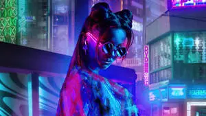 Neon Aesthetic Tokyo Japan Girl