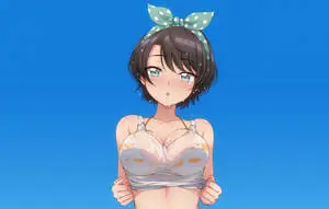 Seductive Anime Girl Portrait