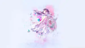 Pastel Aesthetic Anime Girl  In Sundress