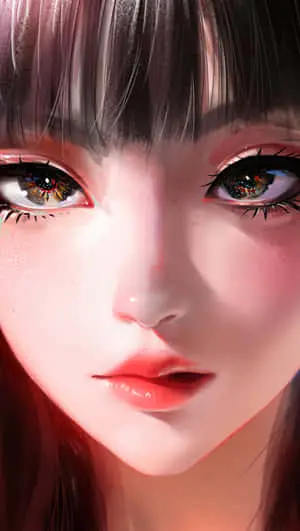 Portrait Photography Close Up Cute AI Girl