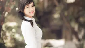 Beautiful Asian Teen Girl in a Natural Setting