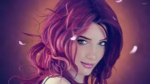 Red-Haired Girl Smile