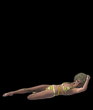 Relaxing Animated Characterin Bikini