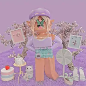 Purple Roblox Gfx Girl