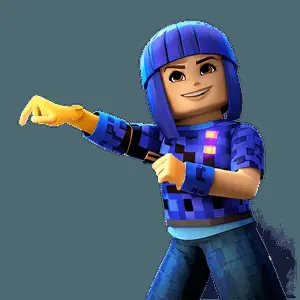Roblox Girl in Action Pose PNG 05232024