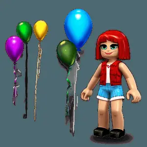 Roblox Girl with Balloons PNG 05232024