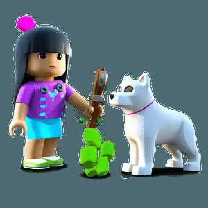 Roblox Girl with Pets Collection PNG 24