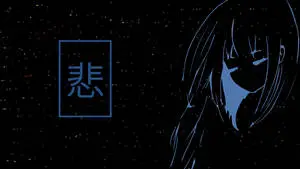 Sad Aesthetic Desktop Anime Girl Dark Art
