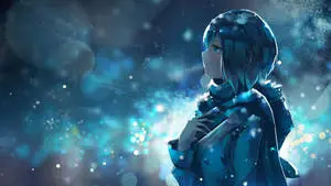 Sad Anime Girl Daydreaming