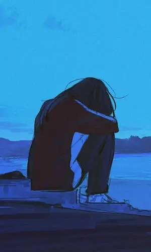 Sad Anime Girl Iphone