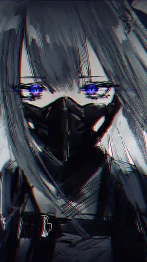 A heartbroken anime girl, shedding silent tears