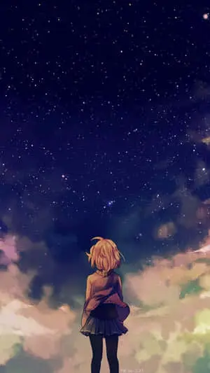 A Sad Dark Anime Scene