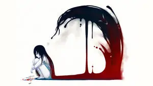 Sad Girl With Wave Aesthetic