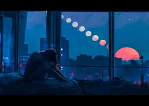 "Embracing Loneliness - A Stunning Display of Sadness"