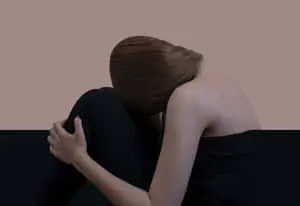 Sadness Sad Girl Crying Behind Blanket Picture