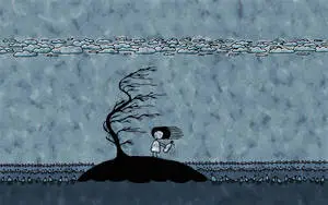 Single Girl On Island