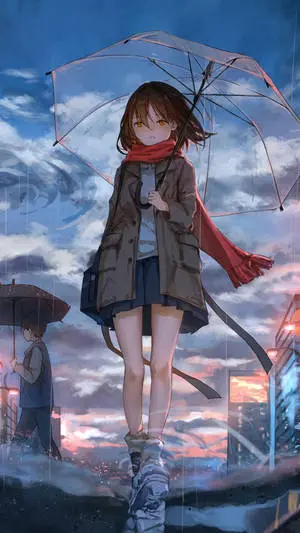 Single Girl Walking Alone