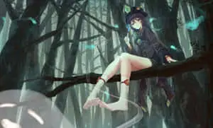 Sitting In Tree Hu Tao PFP